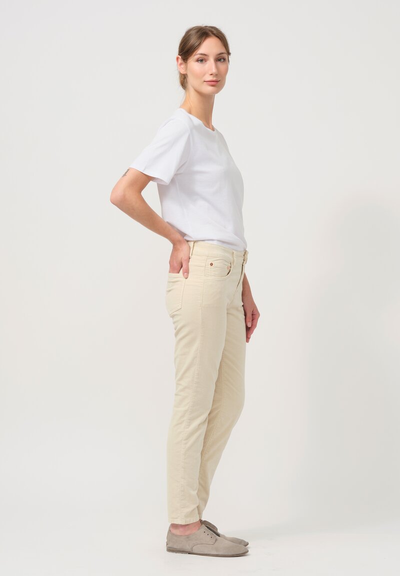 Closed Cotton Velvet Baker Jeans in Sabbia Beige	