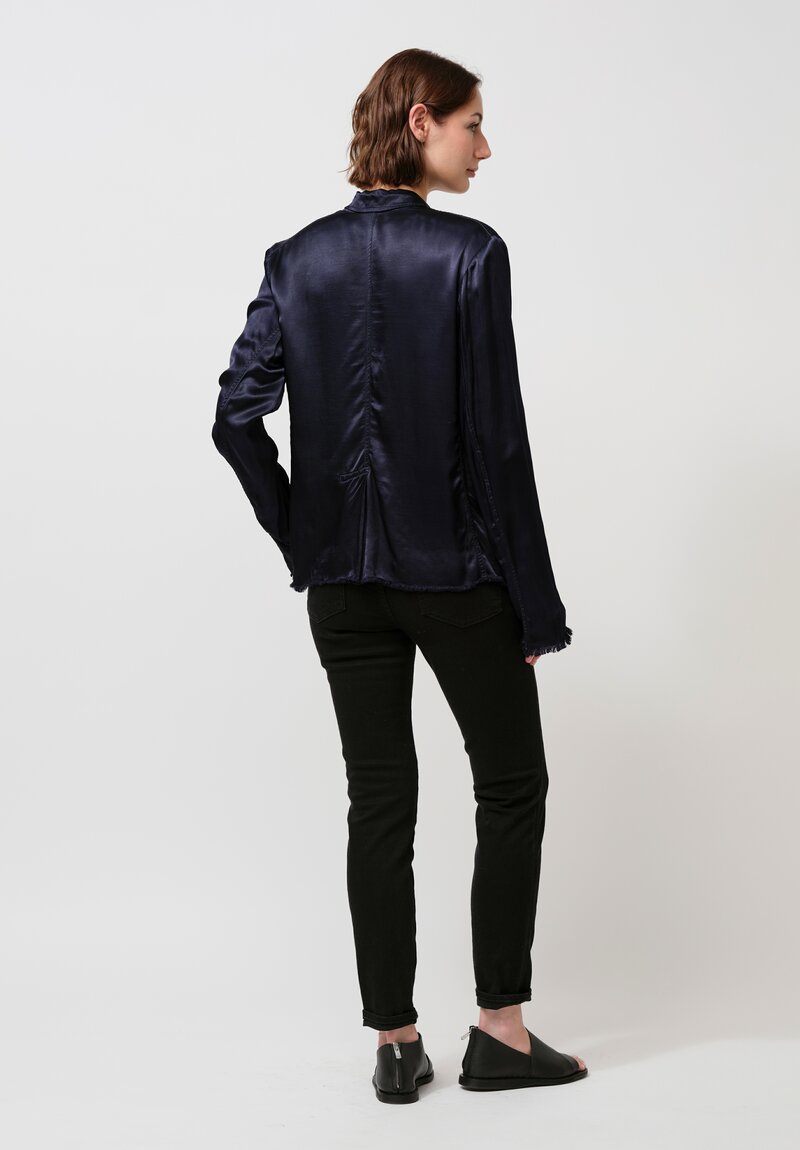 Jaga Satin Roma Jacket in Navy Blue