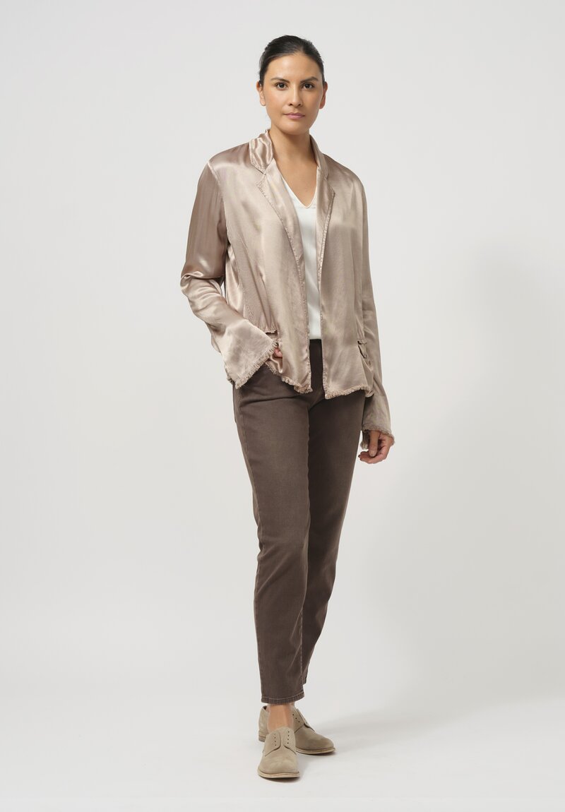 Jaga Satin Roma Jacket in Shiitake Natural	