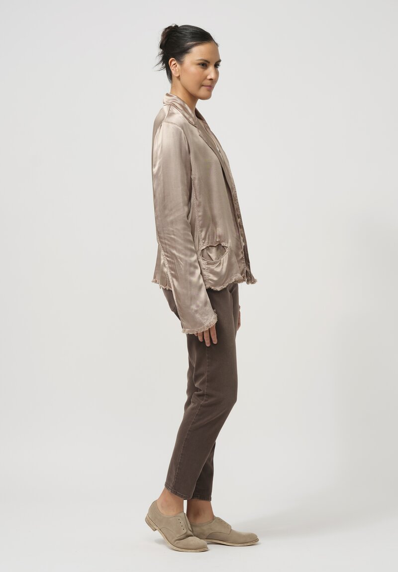 Jaga Satin Roma Jacket in Shiitake Natural	