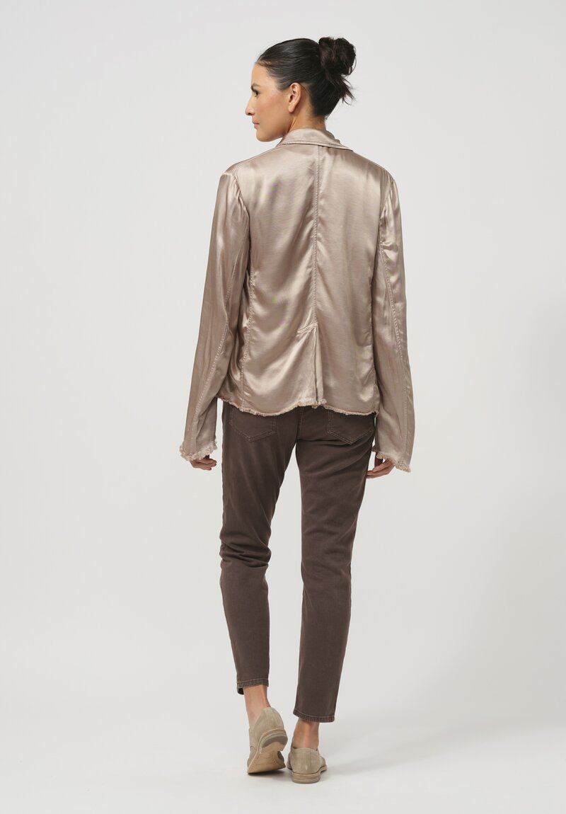 Jaga Satin Roma Jacket in Shiitake Natural	