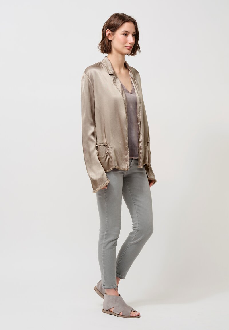 Jaga Satin Roma Jacket in Shiitake