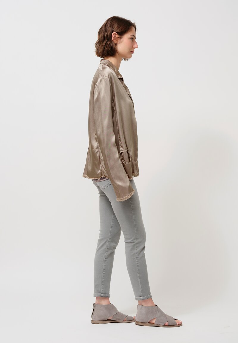 Jaga Satin Roma Jacket in Shiitake
