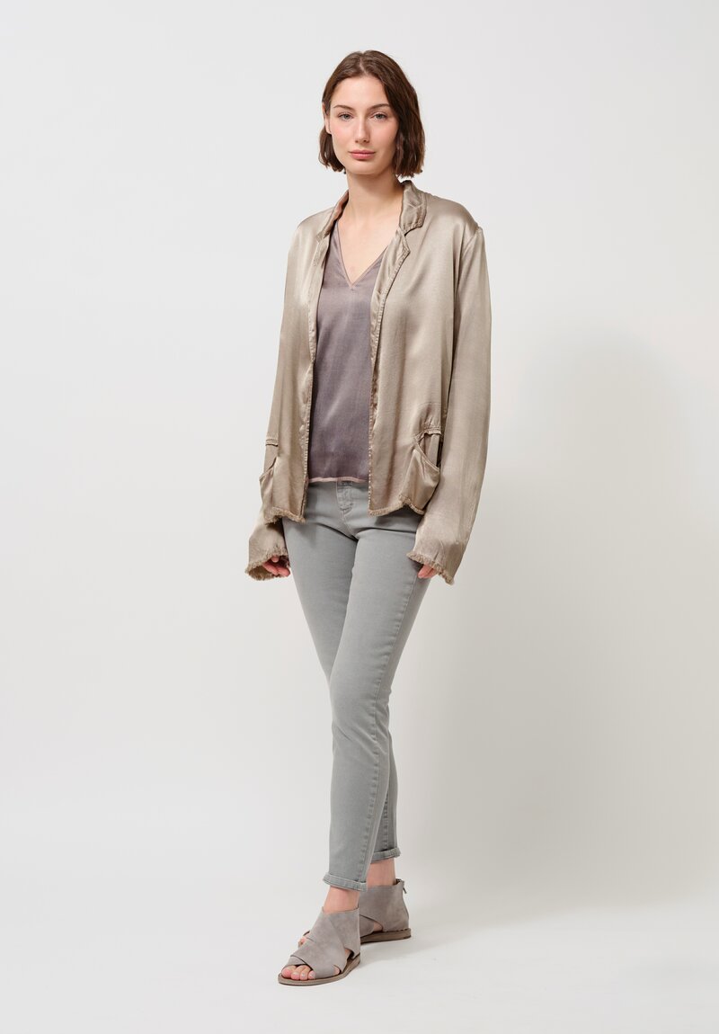 Jaga Satin Roma Jacket in Shiitake