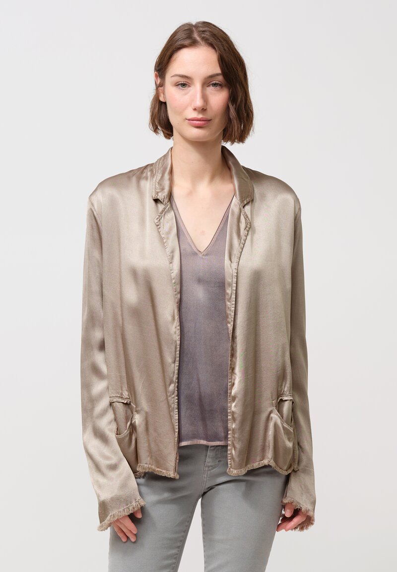 Jaga Satin Roma Jacket in Shiitake