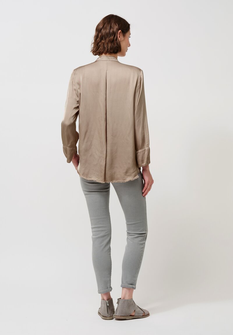 Jaga Satin Sofia Top in Shiitake