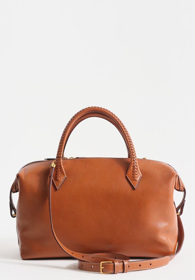 Metier Buffalo Perriand City Satchel in Cognac	