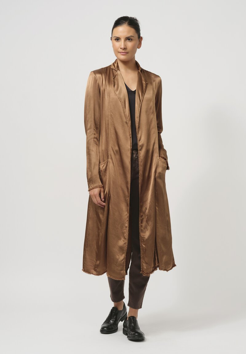 Jaga Cocktail Length Monaco Coat in Caramel Brown	