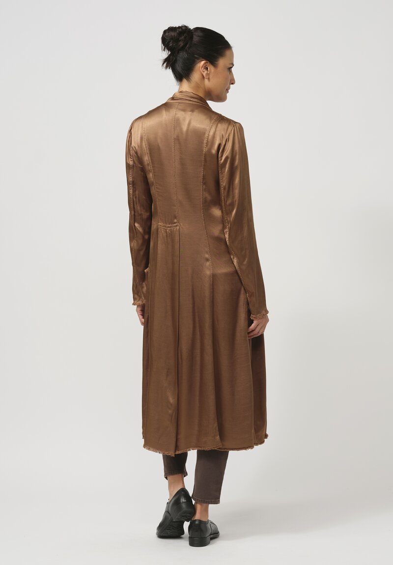 Jaga Cocktail Length Monaco Coat in Caramel Brown	