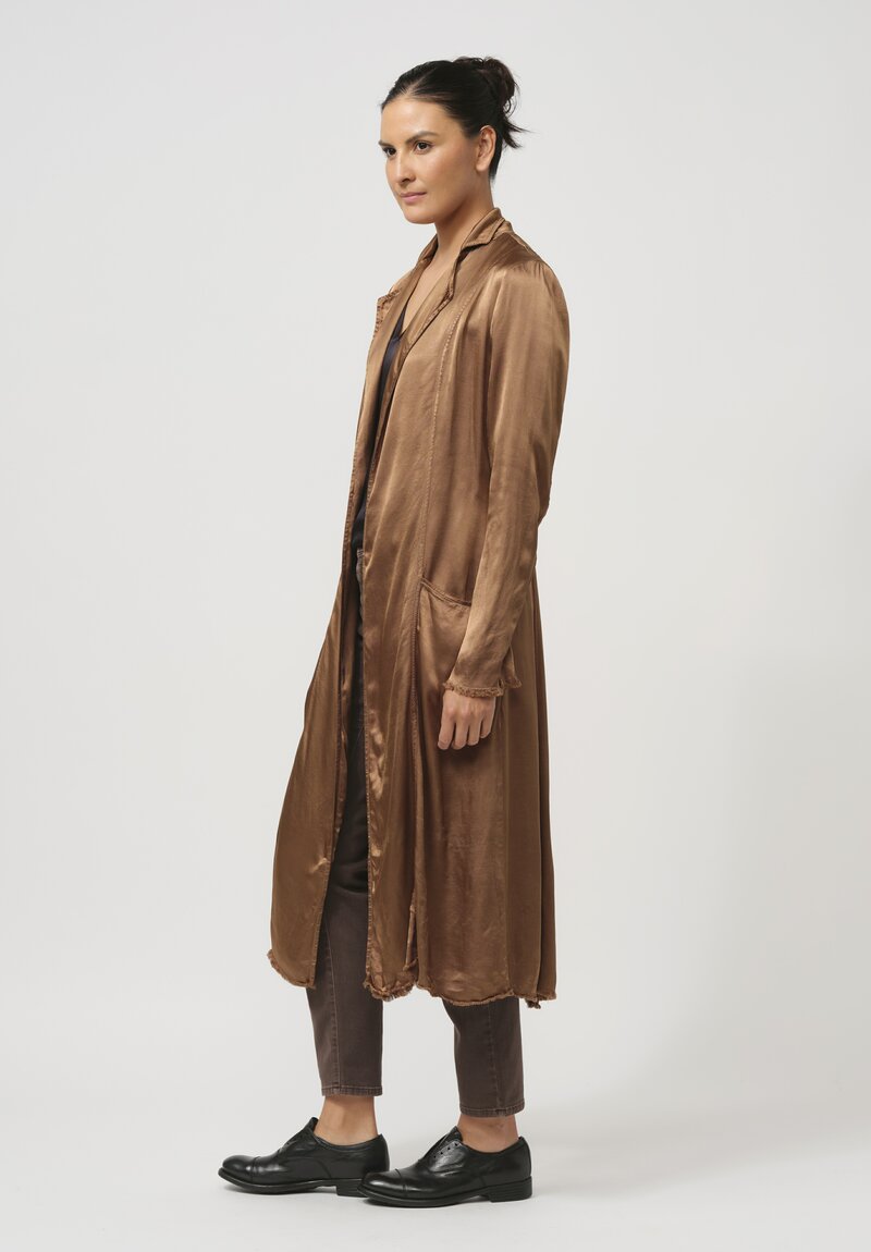 Jaga Cocktail Length Monaco Coat in Caramel Brown	