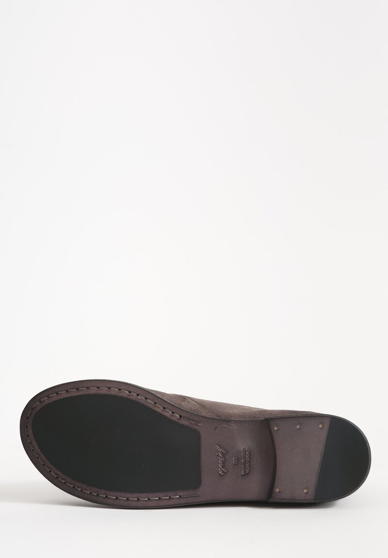 Marsèll Suede Listello Slip-On Shoe in Mortar Grey	