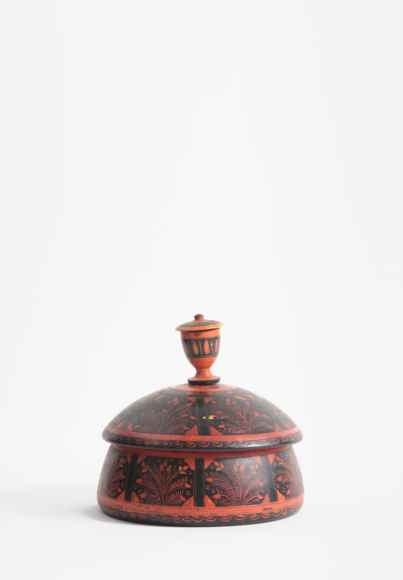 Shobhan Porter Vintage Antique Afghani Spice Bowl 9 x 9 in	