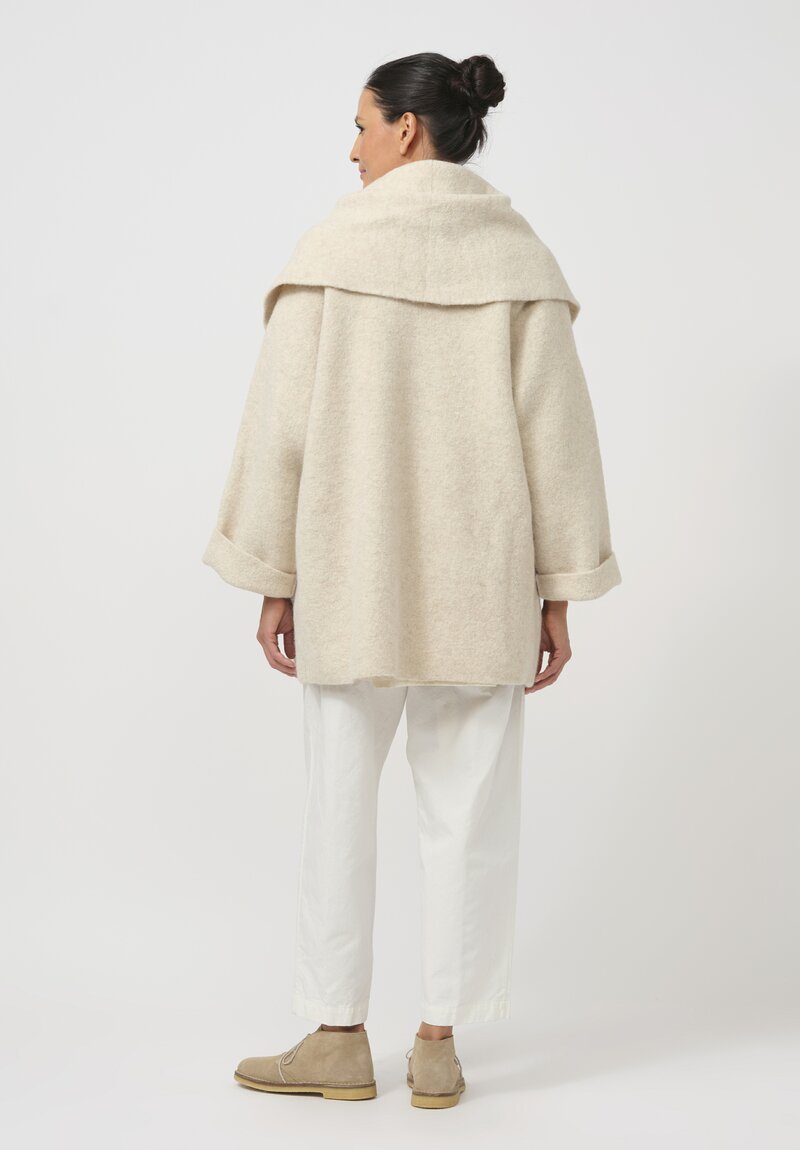 Lauren Manoogian Double Face Coat in Ecru Natural	