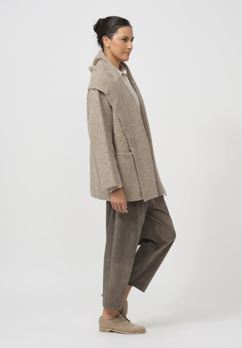 Lauren Manoogian Double Face Coat in Moth Brown	