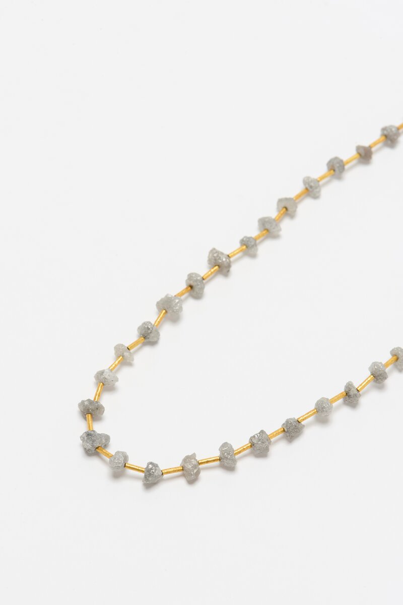 Greig Porter 18K, Raw Diamonds Necklace	