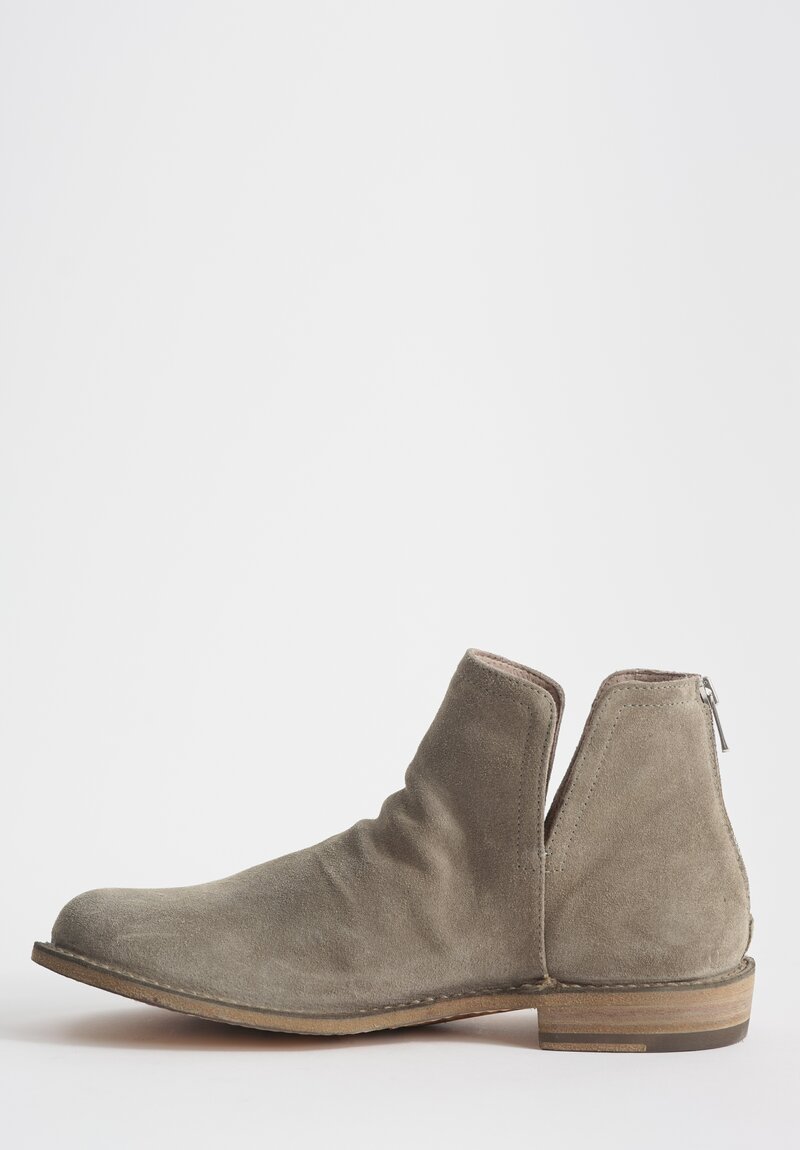 Officine Creative Cachemire Suede Legrand Bootie in Smoke Green