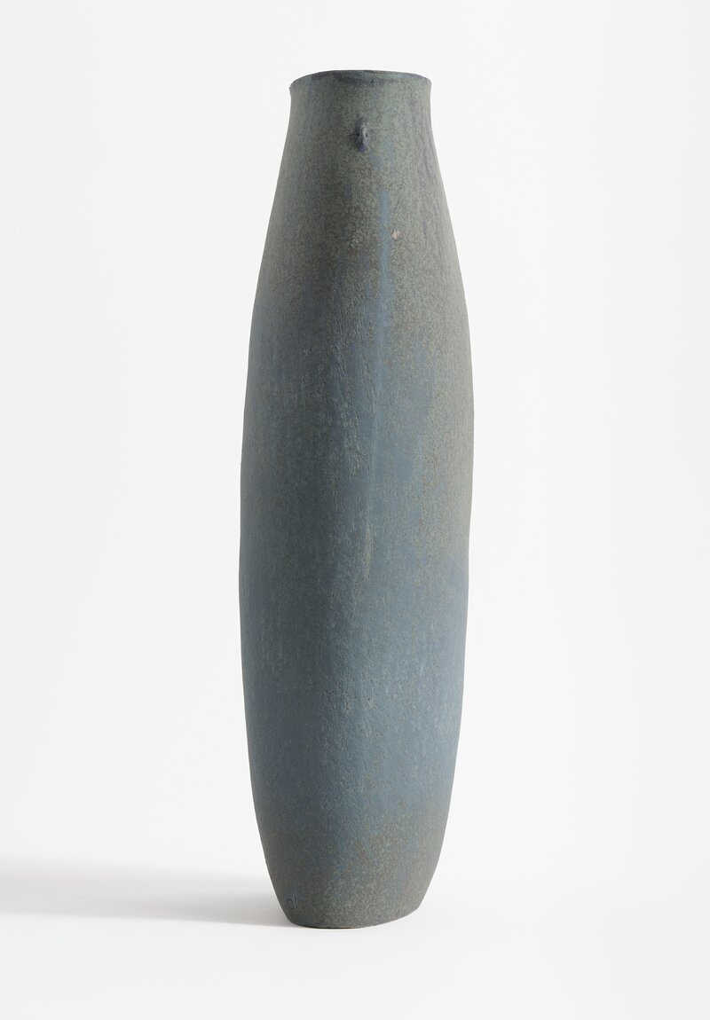 Linda Ouhbi Handbuilt Stoneware Vessel in Blue & Green	