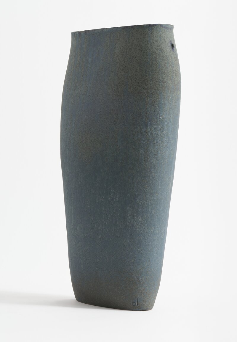 Linda Ouhbi Handbuilt Stoneware Vessel in Blue & Green	