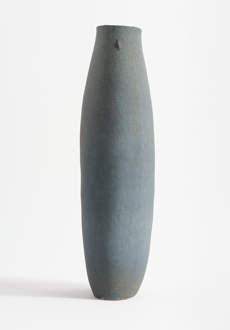 Linda Ouhbi Handbuilt Stoneware Vessel in Blue & Green	