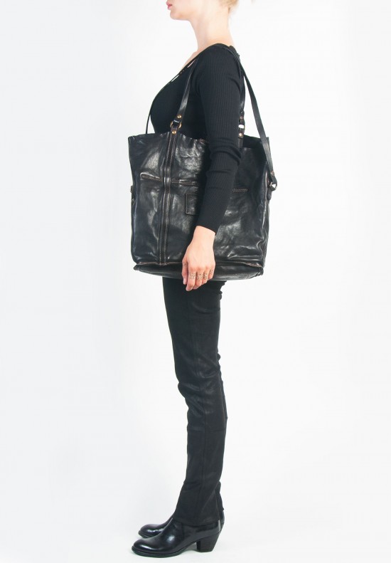 Campomaggi Cowhide Bag in Black