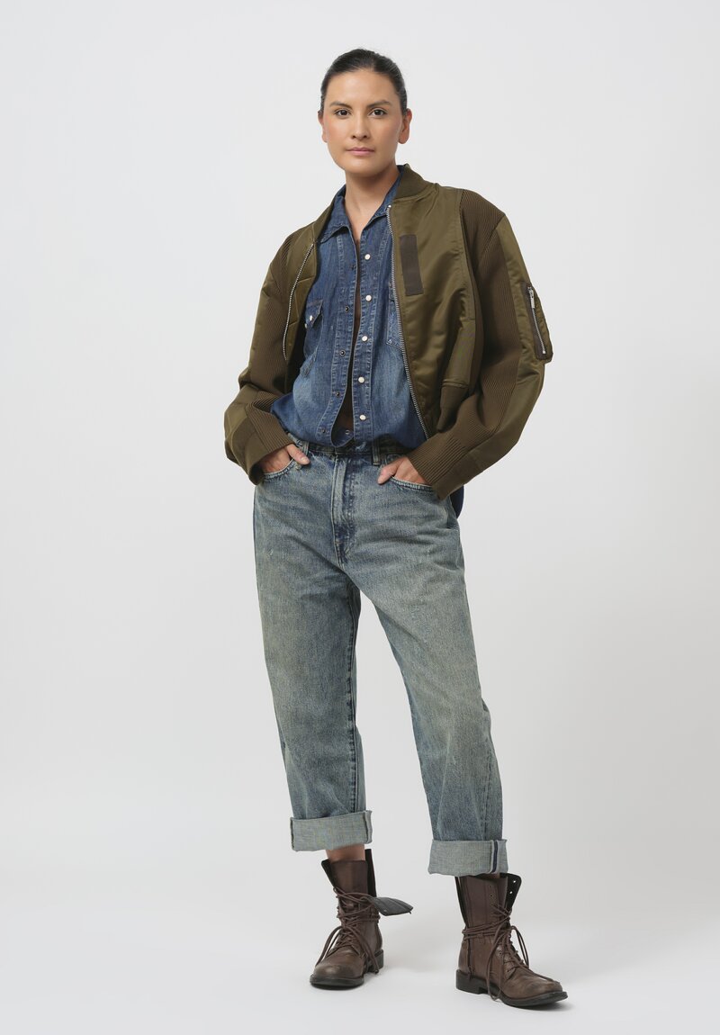 Cottle Cotton & Linen C.T.L. Denim Shirt in Dark Indigo	