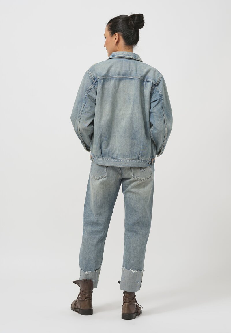 Cottle C.T.L. Neo Type Bengara-Dyed Denim Jacket in Light Indigo	