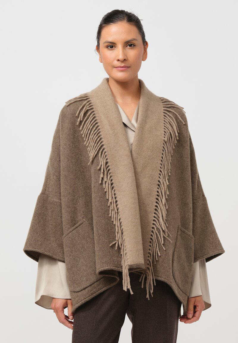 Alonpi Cashmere Lago Jacket in Muschio Brown	