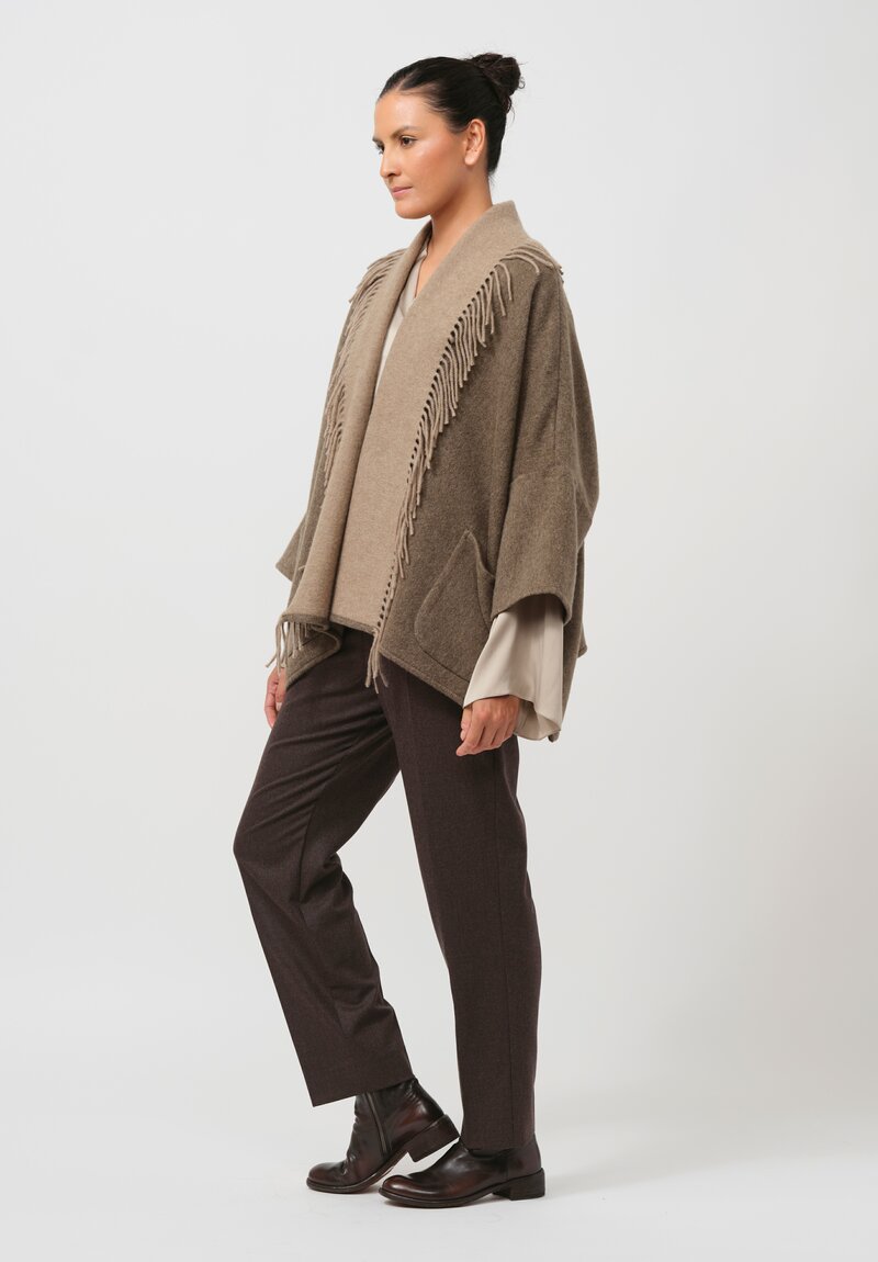 Alonpi Cashmere Lago Jacket in Muschio Brown	