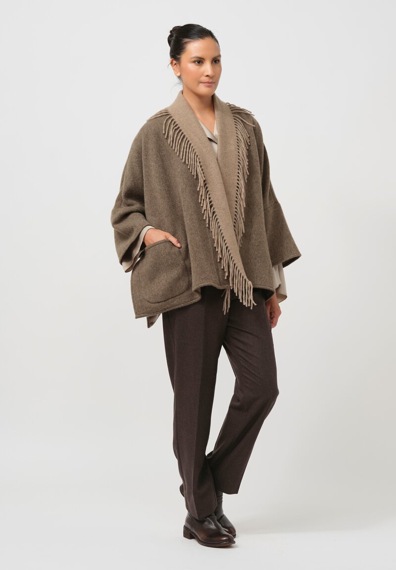 Alonpi Cashmere Lago Jacket in Muschio Brown	