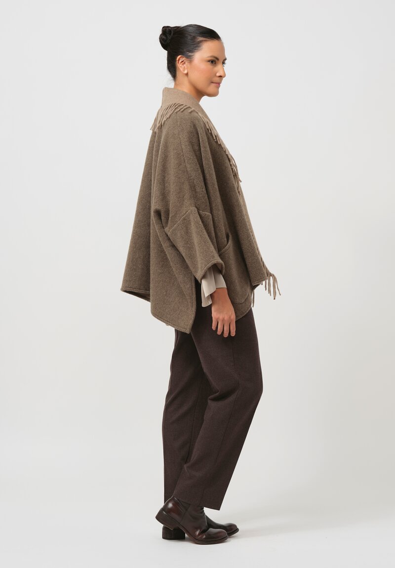 Alonpi Cashmere Lago Jacket in Muschio Brown	