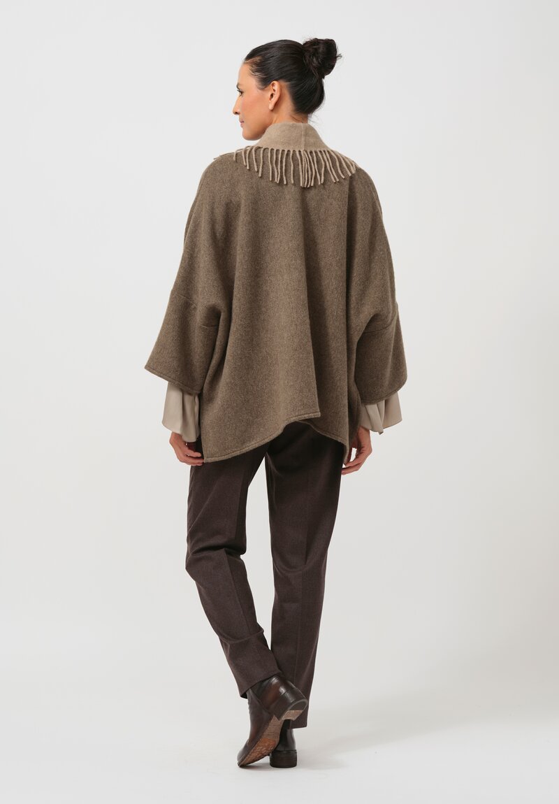 Alonpi Cashmere Lago Jacket in Muschio Brown	