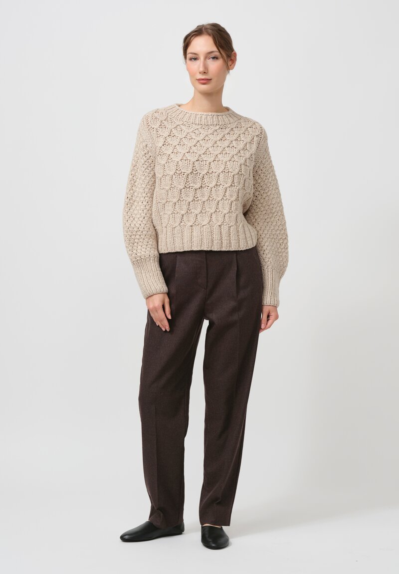 Iris Von Arnim Cashmere Hope Handstrick Sweater in Natural	