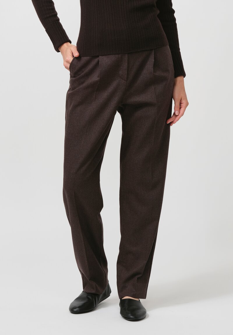 Iris Von Arnim Kuala Trousers in Espresso Brown	