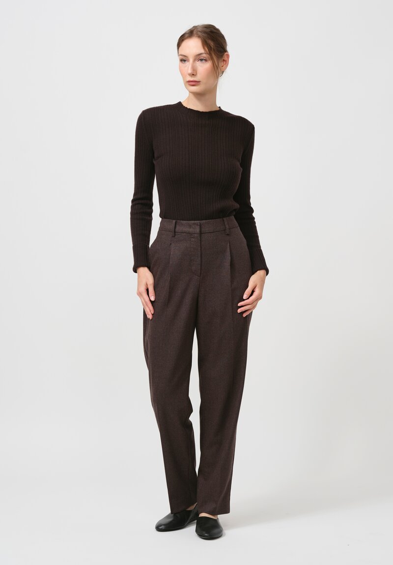 Iris Von Arnim Kuala Trousers in Espresso Brown	