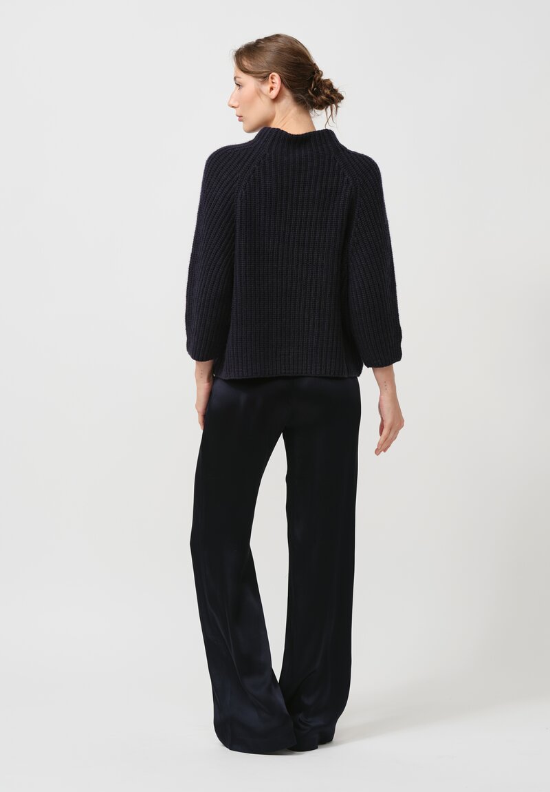 Iris Von Arnim Cashmere Fallou Sweater in Midnight Blue	