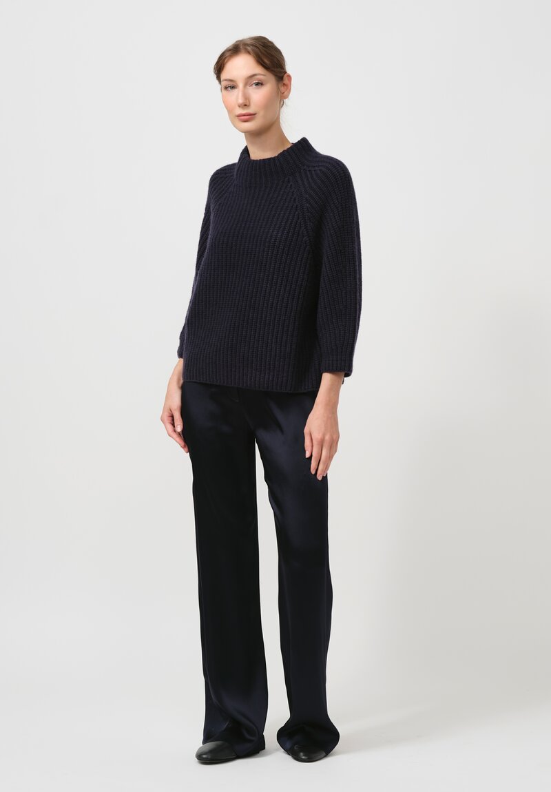 Iris Von Arnim Cashmere Fallou Sweater in Midnight Blue	