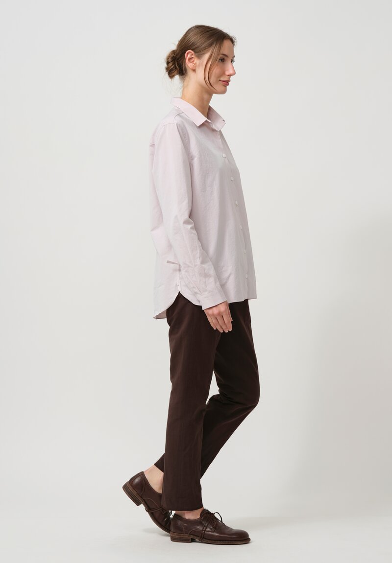 Bergfabel Cotton Loose Tyrol Shirt in Rose Pink	