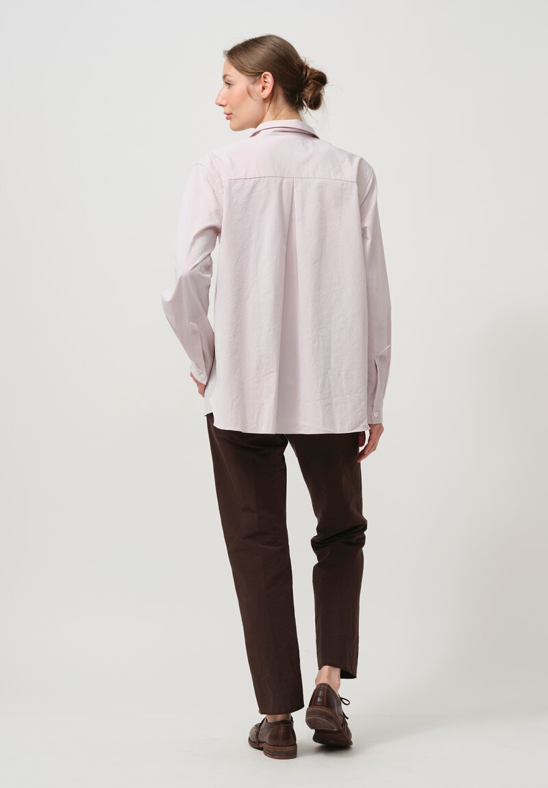 Bergfabel Cotton Loose Tyrol Shirt in Rose Pink	