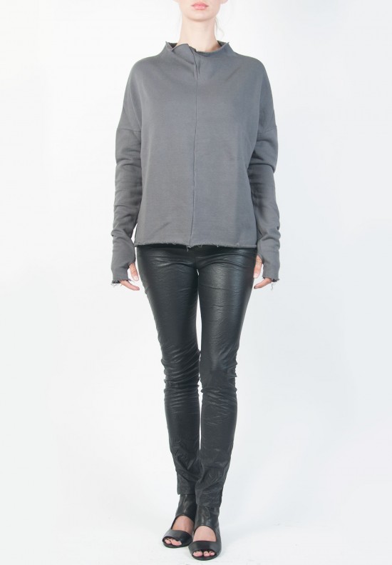 Peachoo + Krejberg Boxy Semi-Translucent Shirt in Granite