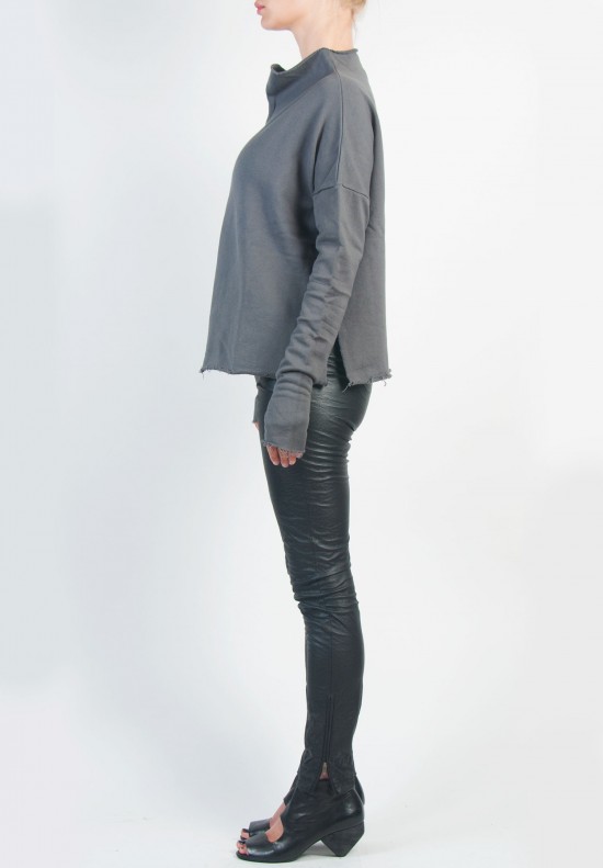 Peachoo + Krejberg Boxy Semi-Translucent Shirt in Granite