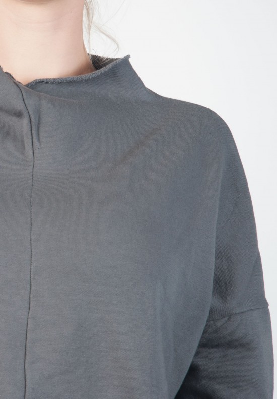 Peachoo + Krejberg Boxy Semi-Translucent Shirt in Granite