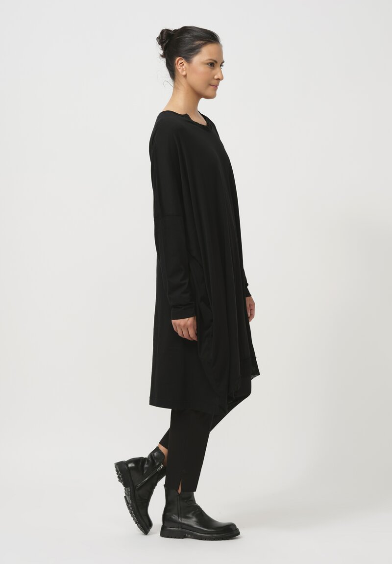 Rundholz Black Label Relaxed Cotton Tunic in Black	