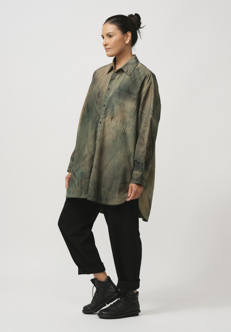 Toogood The Painter Cotton Shirt in Woodland Camo	