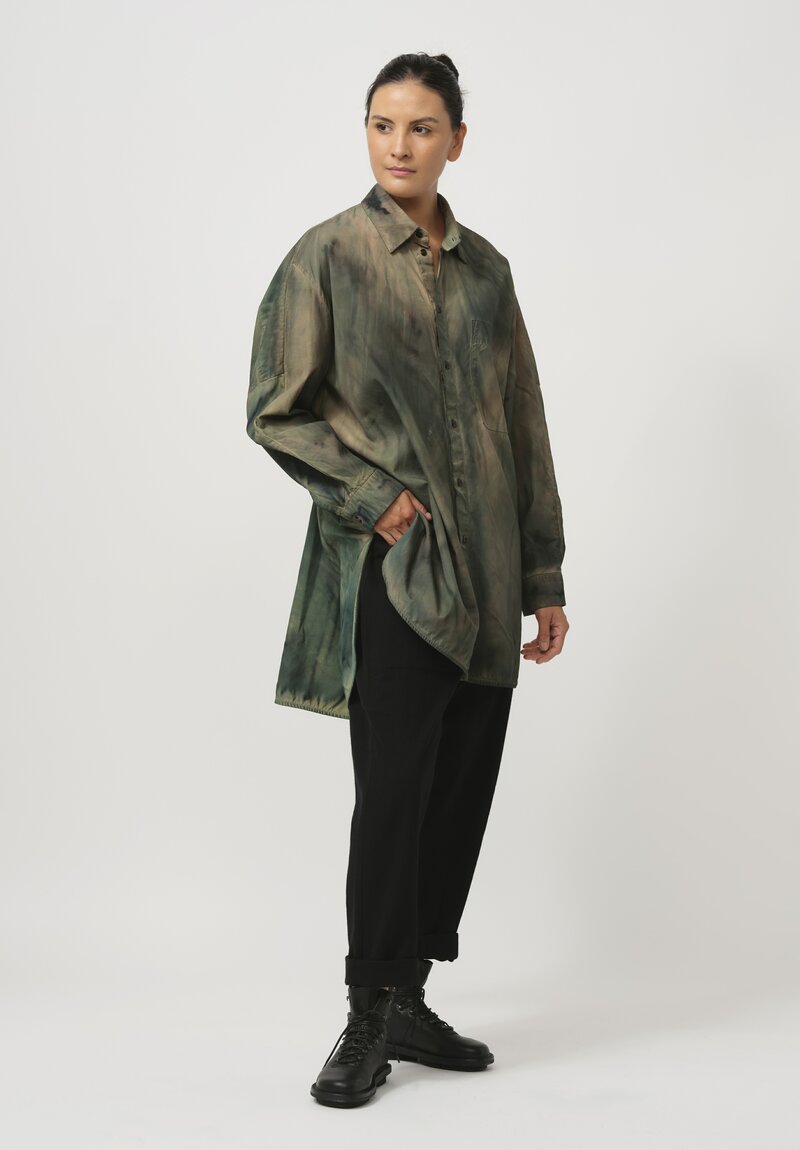 Toogood The Painter Cotton Shirt in Woodland Camo	