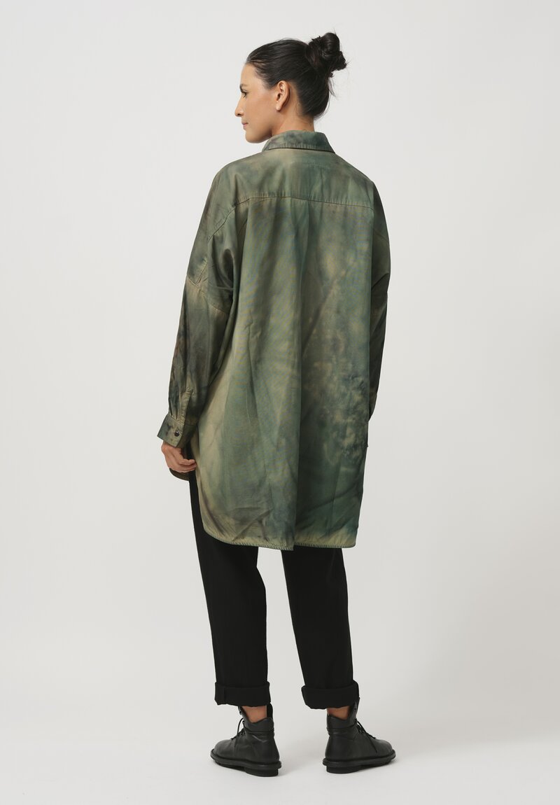 Toogood The Painter Cotton Shirt in Woodland Camo	