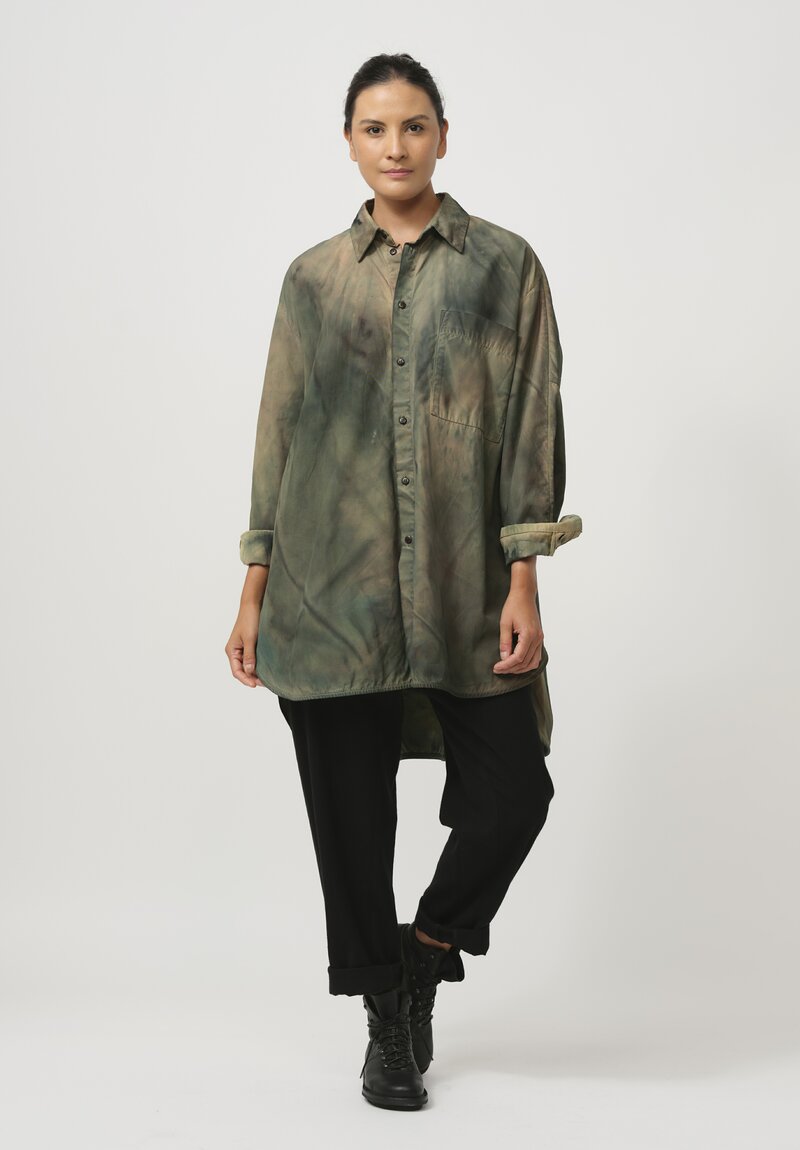 Toogood The Painter Cotton Shirt in Woodland Camo	