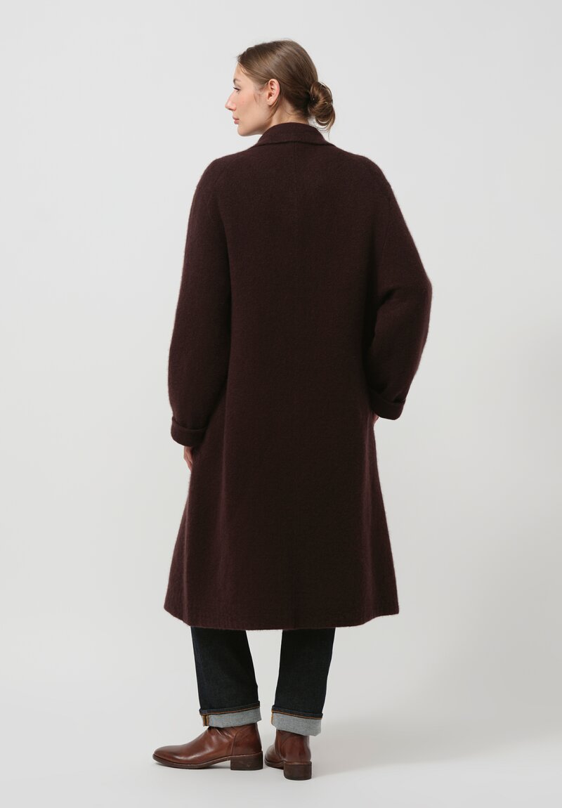 Boboutic Cashmere & Silk Coat in Brown	