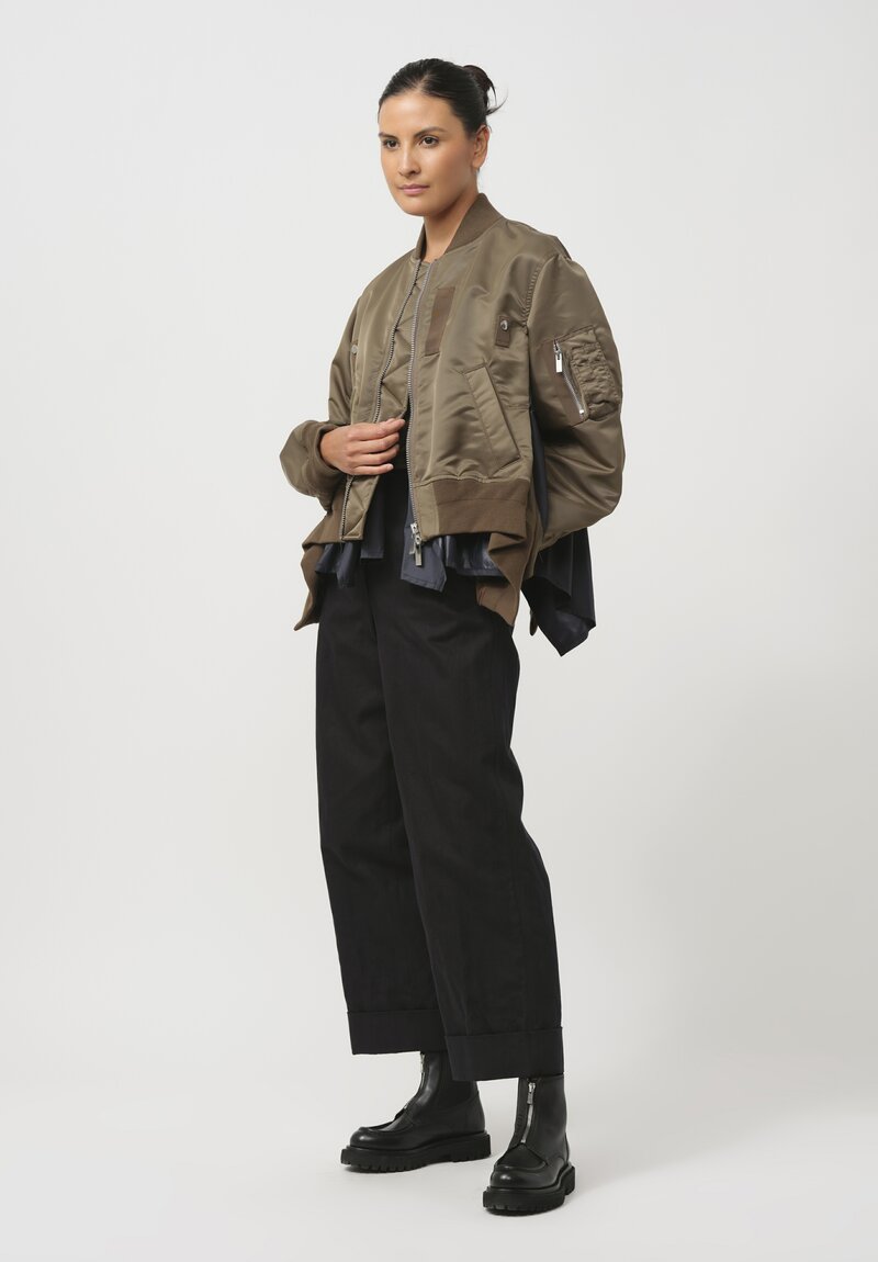 Sacai Nylon Twill Swing Bomber Jacket	