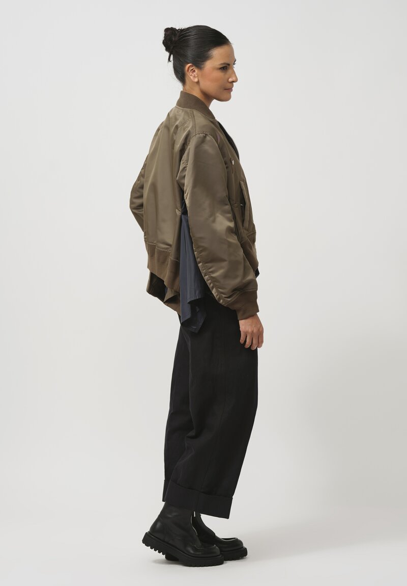 Sacai Nylon Twill Swing Bomber Jacket	