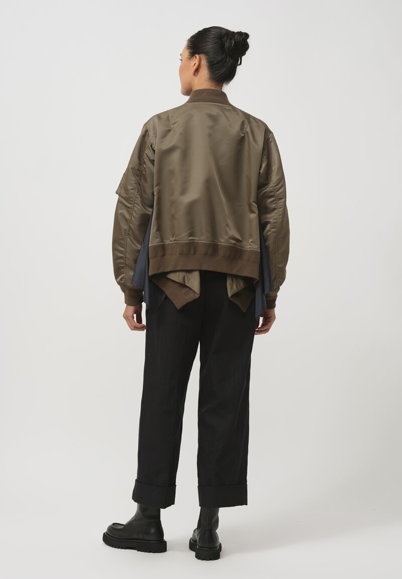 Sacai Nylon Twill Swing Bomber Jacket	